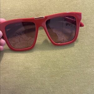 Quay Australia Red Square Sunglasses